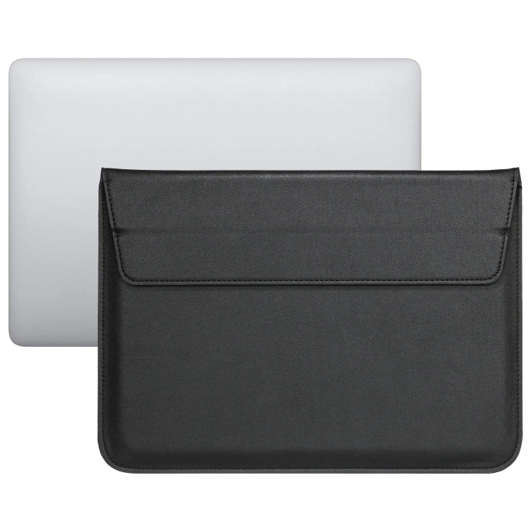 Mala envelope ultrafina em pele PU com função de suporte, para MacBook Air / Pro 11 polegadas, para MacBook Air / Pro 13 polegadas, para MacBook Air / Pro 15 polegadas