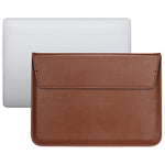 Mala envelope ultrafina em pele PU com função de suporte, para MacBook Air / Pro 11 polegadas, para MacBook Air / Pro 13 polegadas, para MacBook Air / Pro 15 polegadas