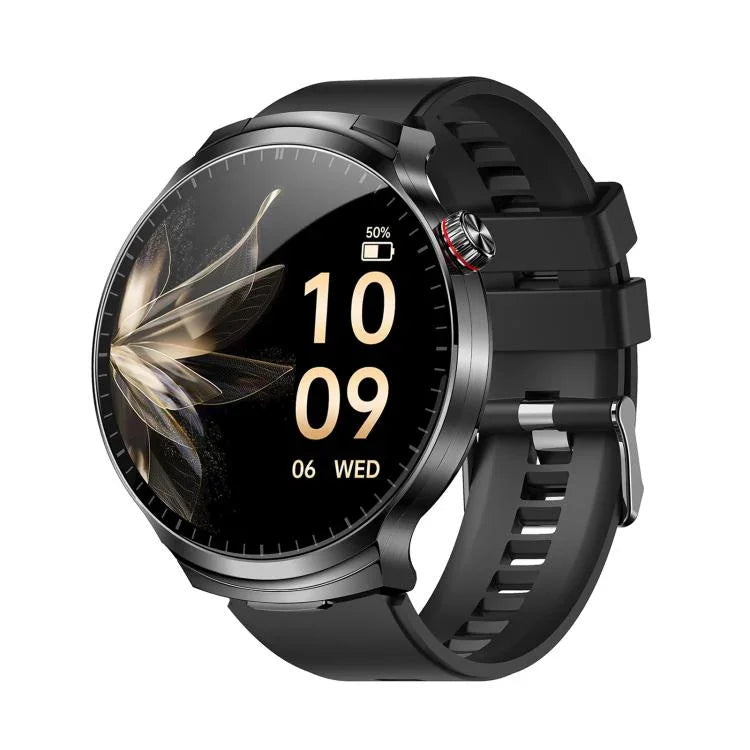 T100 Ecrã redondo de 1,85 polegadas Auricular Bluetooth 2 em 1 Relógio inteligente à prova de água IP67, Suporta monitorização de oxigénio no sangue