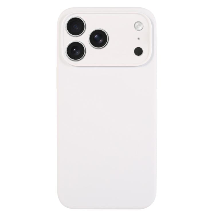 Capa para telemóvel em silicone líquido de cor pura com poros finos, Para iPhone 17 Pro