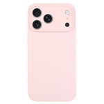 Capa para telemóvel em silicone líquido de cor pura com poros finos, Para iPhone 17 Pro