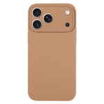 Capa para telemóvel em silicone líquido de cor pura com poros finos, Para iPhone 17 Pro