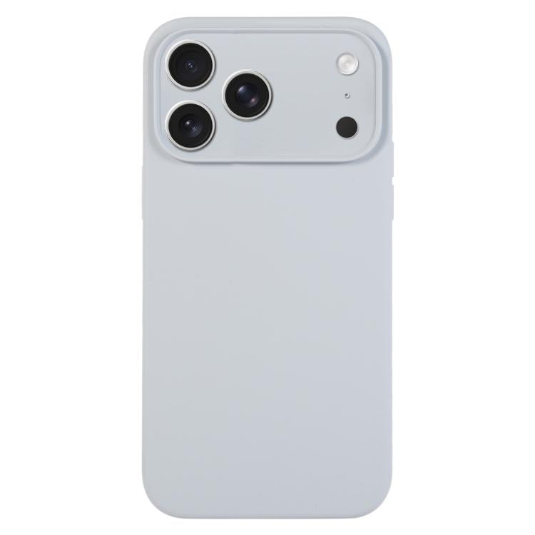 Capa para telemóvel em silicone líquido de cor pura com poros finos, Para iPhone 17 Pro