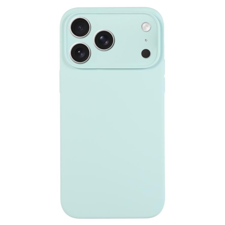 Capa para telemóvel em silicone líquido de cor pura com poros finos, Para iPhone 17 Pro