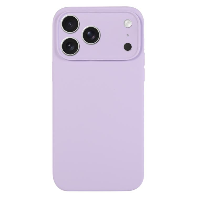 Capa para telemóvel em silicone líquido de cor pura com poros finos, Para iPhone 17 Pro