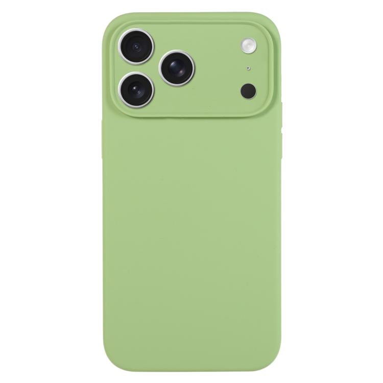 Capa para telemóvel em silicone líquido de cor pura com poros finos, Para iPhone 17 Pro