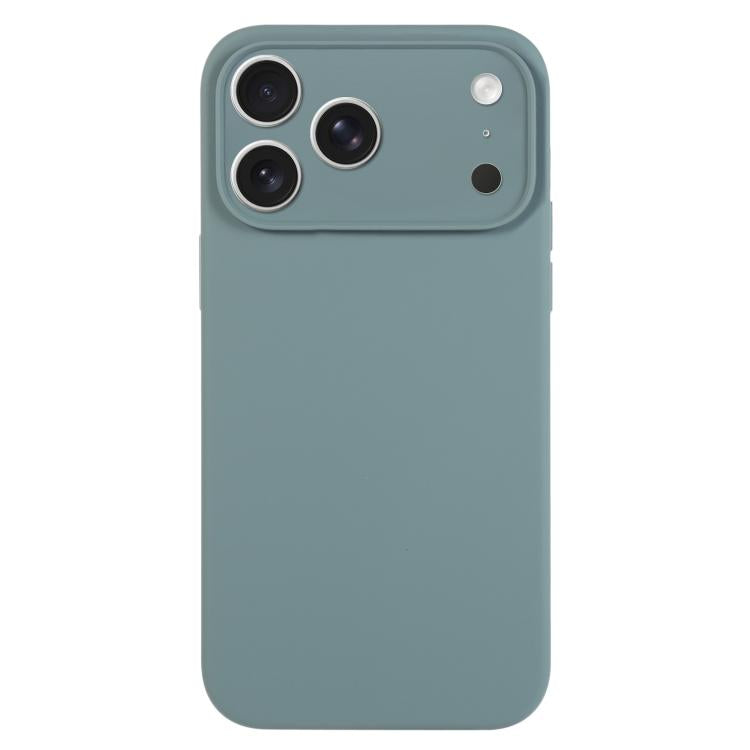 Capa para telemóvel em silicone líquido de cor pura com poros finos, Para iPhone 17 Pro