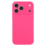 Capa para telemóvel em silicone líquido de cor pura com poros finos, Para iPhone 17 Pro