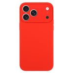 Capa para telemóvel em silicone líquido de cor pura com poros finos, Para iPhone 17 Pro
