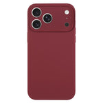 Capa para telemóvel em silicone líquido de cor pura com poros finos, Para iPhone 17 Pro