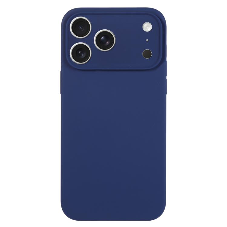 Capa para telemóvel em silicone líquido de cor pura com poros finos, Para iPhone 17 Pro