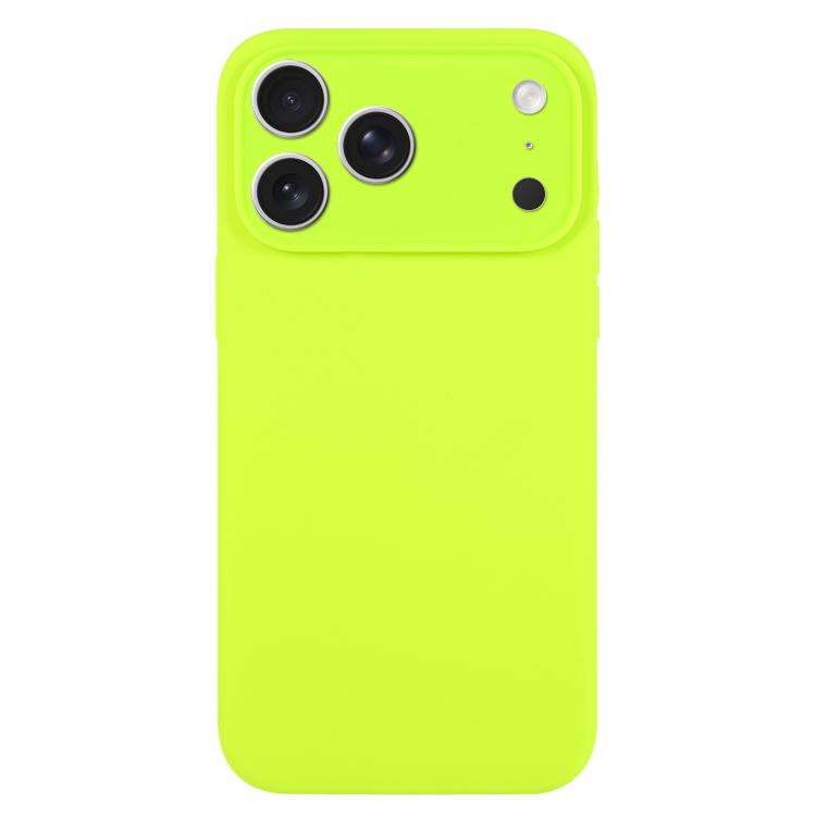 Capa para telemóvel em silicone líquido de cor pura com poros finos, Para iPhone 17 Pro