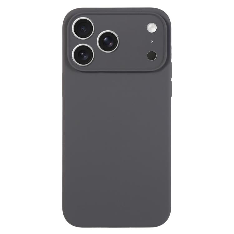 Capa para telemóvel em silicone líquido de cor pura com poros finos, Para iPhone 17 Pro