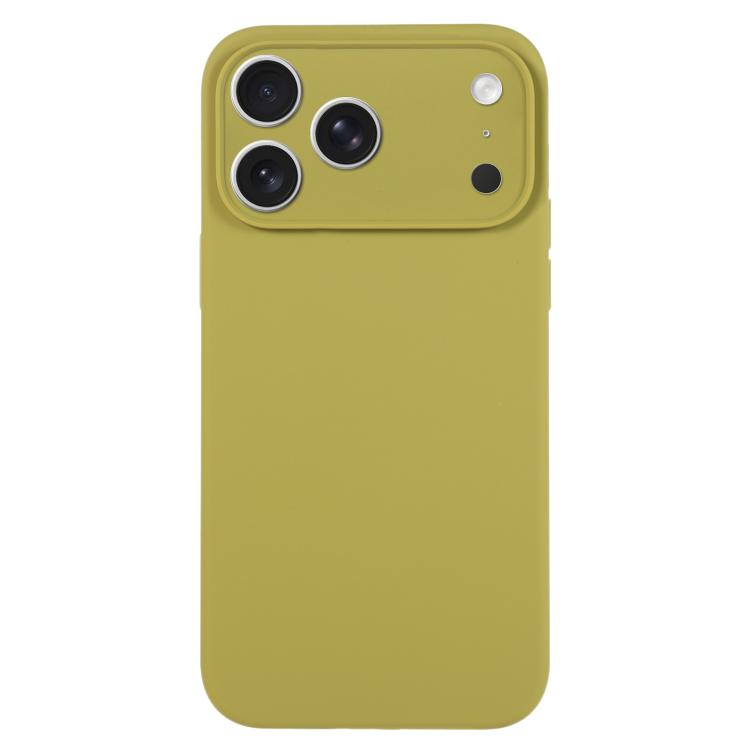 Capa para telemóvel em silicone líquido de cor pura com poros finos, Para iPhone 17 Pro