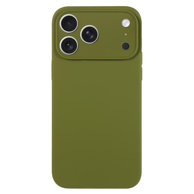 Capa para telemóvel em silicone líquido de cor pura com poros finos, Para iPhone 17 Pro