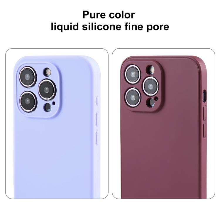 Capa para telemóvel em silicone líquido de cor pura com poros finos, Para iPhone 17