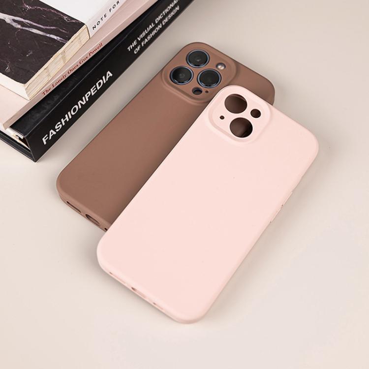 Capa para telemóvel em silicone líquido de cor pura com poros finos, Para iPhone 17 Pro