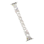 Bracelete de Relógio em Metal com Diamantes Happy Zoo xDfind, Para Apple Watch 42 / 44 / 45 / 46 / 49mm, Para Apple Watch 38 / 40 / 41 / S11 42mm