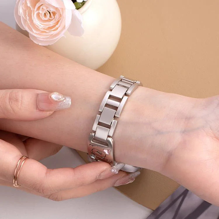 Bracelete de Relógio em Metal com Diamantes Happy Zoo xDfind, Para Apple Watch 42 / 44 / 45 / 46 / 49mm, Para Apple Watch 38 / 40 / 41 / S11 42mm