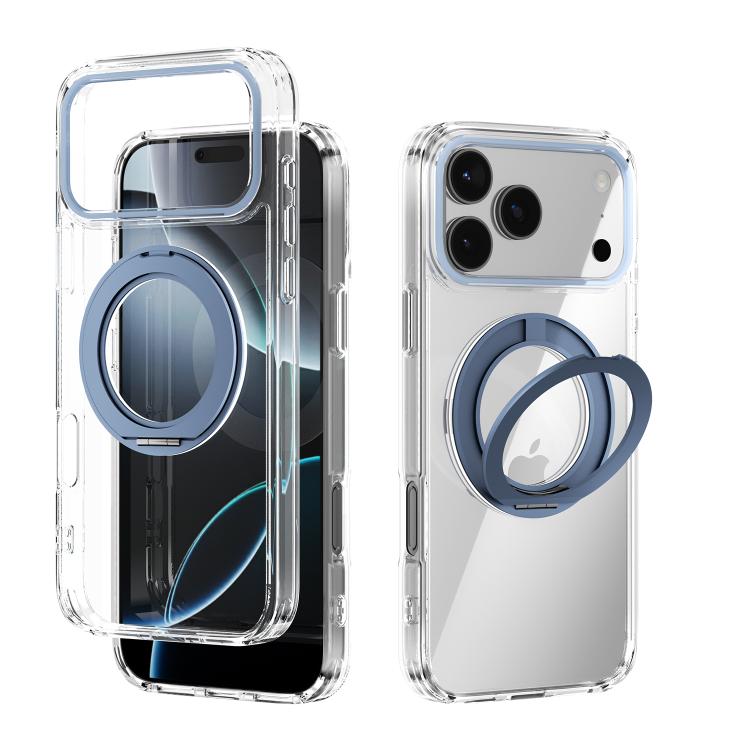 ABEEL MagSafe Q-LUCK Pivot Bracket Transparent Phone Case, For iPhone 17 Pro Max, For iPhone 17 Pro, For iPhone 17, For iPhone Air, For iPhone 16 Pro Max, For iPhone 16 Pro, For iPhone 16 Plus, For iPhone 16