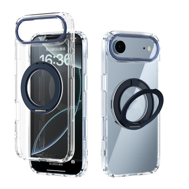 ABEEL MagSafe Q-LUCK Pivot Bracket Transparent Phone Case, For iPhone 17 Pro Max, For iPhone 17 Pro, For iPhone 17, For iPhone Air, For iPhone 16 Pro Max, For iPhone 16 Pro, For iPhone 16 Plus, For iPhone 16