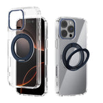 ABEEL MagSafe Q-LUCK Pivot Bracket Transparent Phone Case, For iPhone 17 Pro Max, For iPhone 17 Pro, For iPhone 17, For iPhone Air, For iPhone 16 Pro Max, For iPhone 16 Pro, For iPhone 16 Plus, For iPhone 16