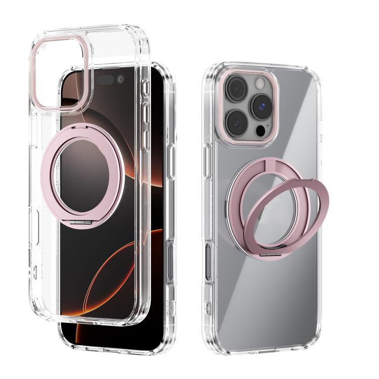ABEEL MagSafe Q-LUCK Pivot Bracket Transparent Phone Case, For iPhone 17 Pro Max, For iPhone 17 Pro, For iPhone 17, For iPhone Air, For iPhone 16 Pro Max, For iPhone 16 Pro, For iPhone 16 Plus, For iPhone 16