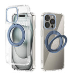 Capa Transparente para Telemóvel ABEEL MagSafe Q-LUCK Pivot, Para iPhone 15 Pro Max, Para iPhone 15 Pro, Para iPhone 15 Plus, Para iPhone 15, Para iPhone 14 Plus, Para iPhone 14, Para iPhone 14 Pro, Para iPhone 14 Pro Max