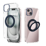 Capa Transparente para Telemóvel ABEEL MagSafe Q-LUCK Pivot, Para iPhone 15 Pro Max, Para iPhone 15 Pro, Para iPhone 15 Plus, Para iPhone 15, Para iPhone 14 Plus, Para iPhone 14, Para iPhone 14 Pro, Para iPhone 14 Pro Max