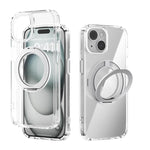 Capa Transparente para Telemóvel ABEEL MagSafe Q-LUCK Pivot, Para iPhone 15 Pro Max, Para iPhone 15 Pro, Para iPhone 15 Plus, Para iPhone 15, Para iPhone 14 Plus, Para iPhone 14, Para iPhone 14 Pro, Para iPhone 14 Pro Max