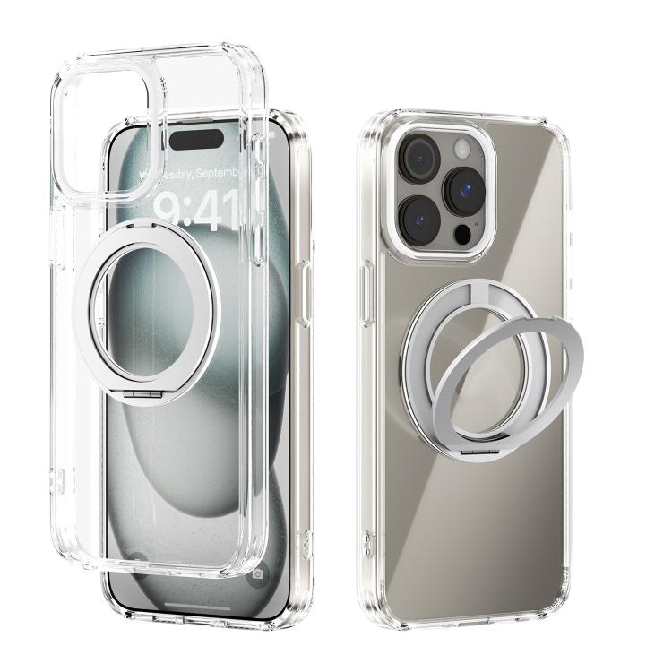 Capa transparente para telemóvel ABEEL MagSafe Q-LUCK com suporte pivotante, para iPhone 13 Pro Max, para iPhone 13 Pro, para iPhone 13