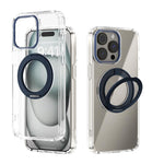 Capa transparente para telemóvel ABEEL MagSafe Q-LUCK com suporte pivotante, para iPhone 13 Pro Max, para iPhone 13 Pro, para iPhone 13