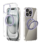 Capa transparente para telemóvel ABEEL MagSafe Q-LUCK com suporte pivotante, para iPhone 13 Pro Max, para iPhone 13 Pro, para iPhone 13