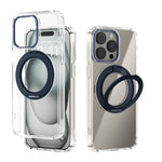 Capa transparente para telemóvel ABEEL MagSafe Q-LUCK com suporte pivotante, para iPhone 13 Pro Max, para iPhone 13 Pro, para iPhone 13