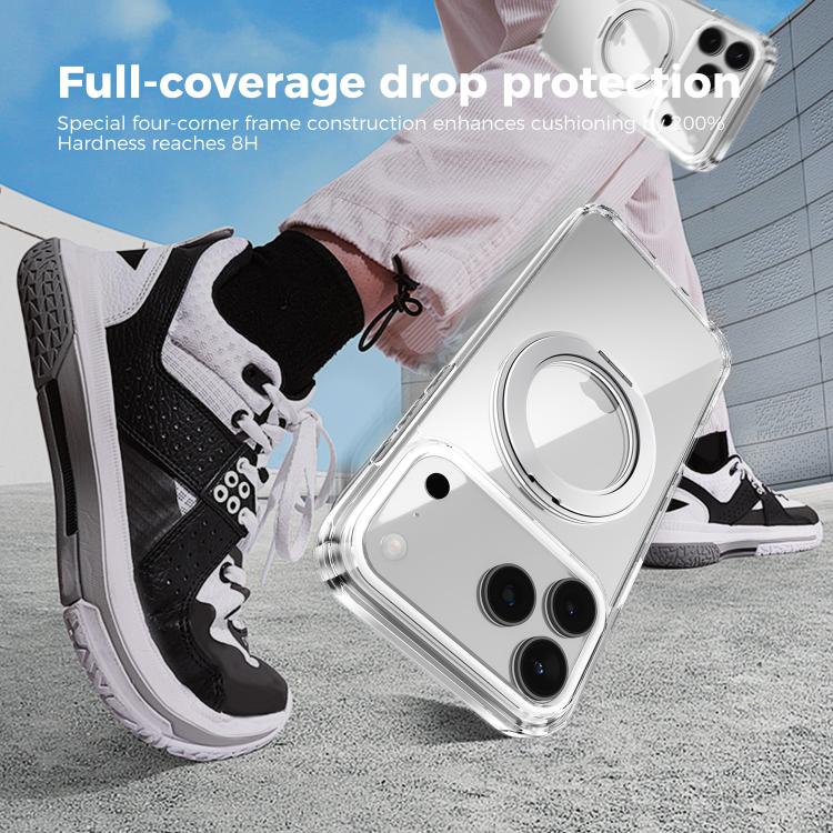 Capa transparente para telemóvel ABEEL MagSafe Q-LUCK com suporte pivotante, para iPhone 13 Pro Max, para iPhone 13 Pro, para iPhone 13