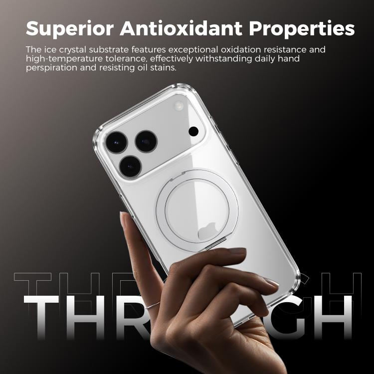 Capa transparente para telemóvel ABEEL MagSafe Q-LUCK com suporte pivotante, para iPhone 13 Pro Max, para iPhone 13 Pro, para iPhone 13