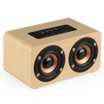 Altifalante Bluetooth Sem Fios de Madeira K5, Suporta Bluetooth, AUX, Cartão TF, K5