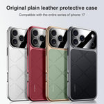 Capa para Telemóvel em PC de Pele Lisa, Para iPhone 17 Pro Max, Para iPhone 17 Pro, Para iPhone 17, Para iPhone Air