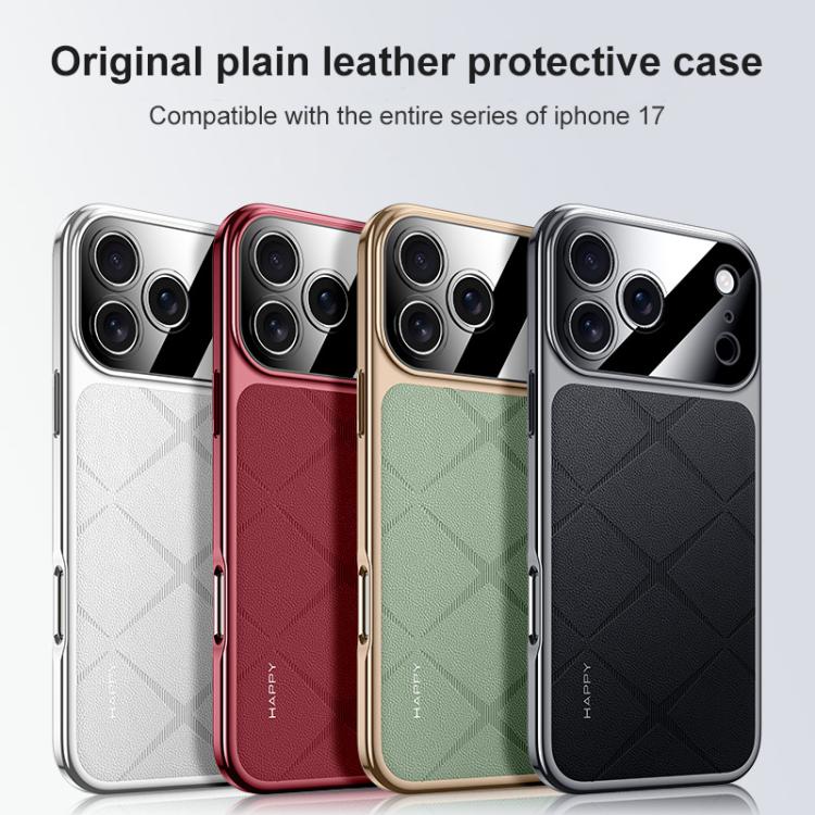 Capa para Telemóvel em PC de Pele Lisa, Para iPhone 17 Pro Max, Para iPhone 17 Pro, Para iPhone 17, Para iPhone Air