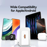 USAMS CC325 T69 PD Carregador Rápido de Porta Única 20W USB-C / Tipo-C, CC325