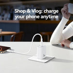 USAMS CC325 T69 PD Carregador Rápido de Porta Única 20W USB-C / Tipo-C, CC325