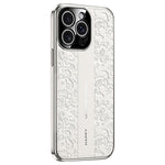 Capa para Telemóvel em PC de Pele Lisa com Padrão Dragão das Nuvens, Para iPhone 14 Pro Max