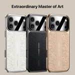 Capa para Telemóvel em PC de Pele Lisa com Padrão Dragão das Nuvens, Para iPhone 14 Pro Max