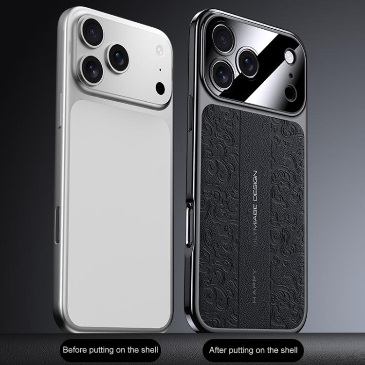 Capa para Telemóvel em PC de Pele Lisa com Padrão Dragão das Nuvens, Para iPhone 14 Pro Max