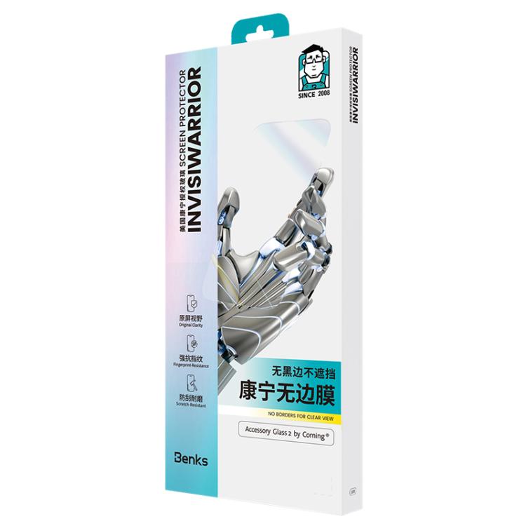 Benks King Kong Corning Protetor de Ecrã Temperado HD Infinity, Para iPhone 17 Pro Max, Para iPhone 17 Pro, Para iPhone 17, Para iPhone Air