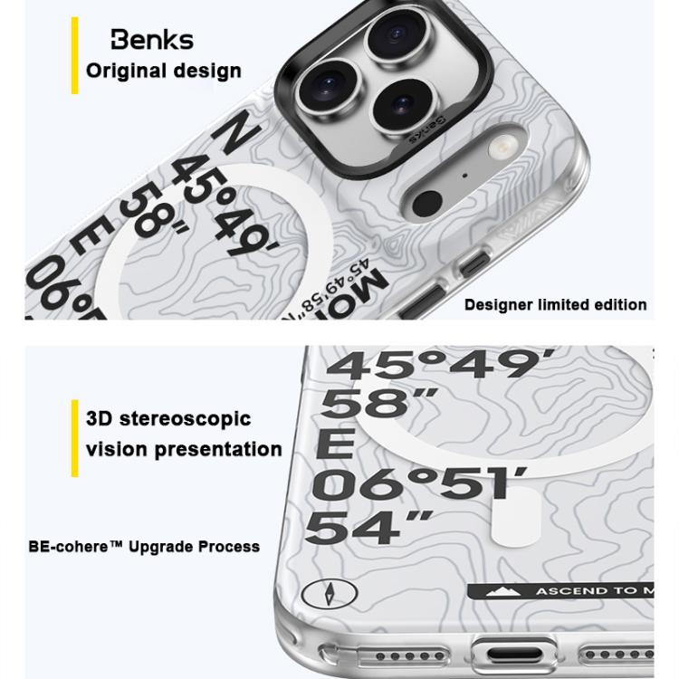 Capa Magnética Benks Light Color D1 Series MagSafe, Para iPhone 17 Pro Max, Para iPhone 17 Pro