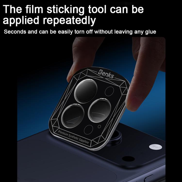 Benks Filme de Lente de Telefone AR Anti-reflexo Safira, Para iPhone 17 Pro Max / 17 Pro