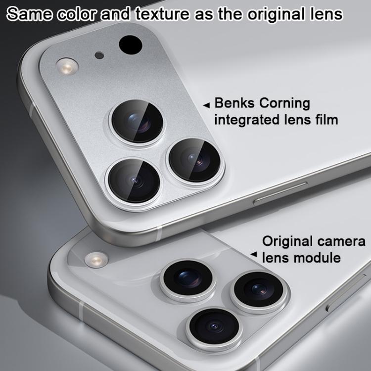Benks King Kong Corning Protetor de Ecrã de Lente de Telefone Metálico Integrado, Para iPhone 17 Pro Max, Para iPhone 17 Pro