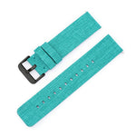 Stainless Steel Pin Buckle Nylon Woven Canvas Watch Band, 20mm, 22mm