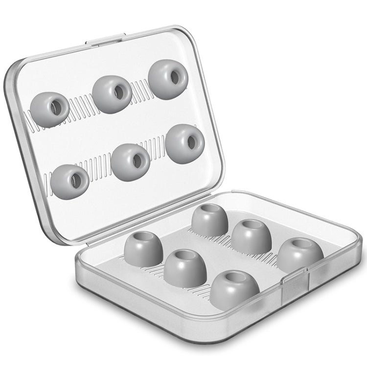 12 Peças de Ponteiras de Espuma de Memória Substituíveis para Auscultadores Sem Fios AirPods Pro, com Caixa de Armazenamento, Espuma de Memória Cinzenta